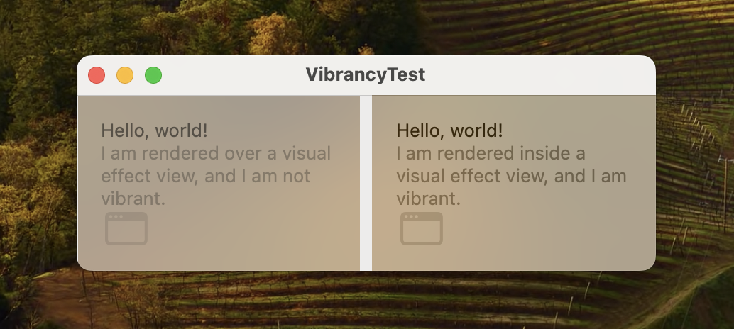 Vibrancy, NSAppearance, and Visual Effects in Modern AppKit and SwiftUI Apps