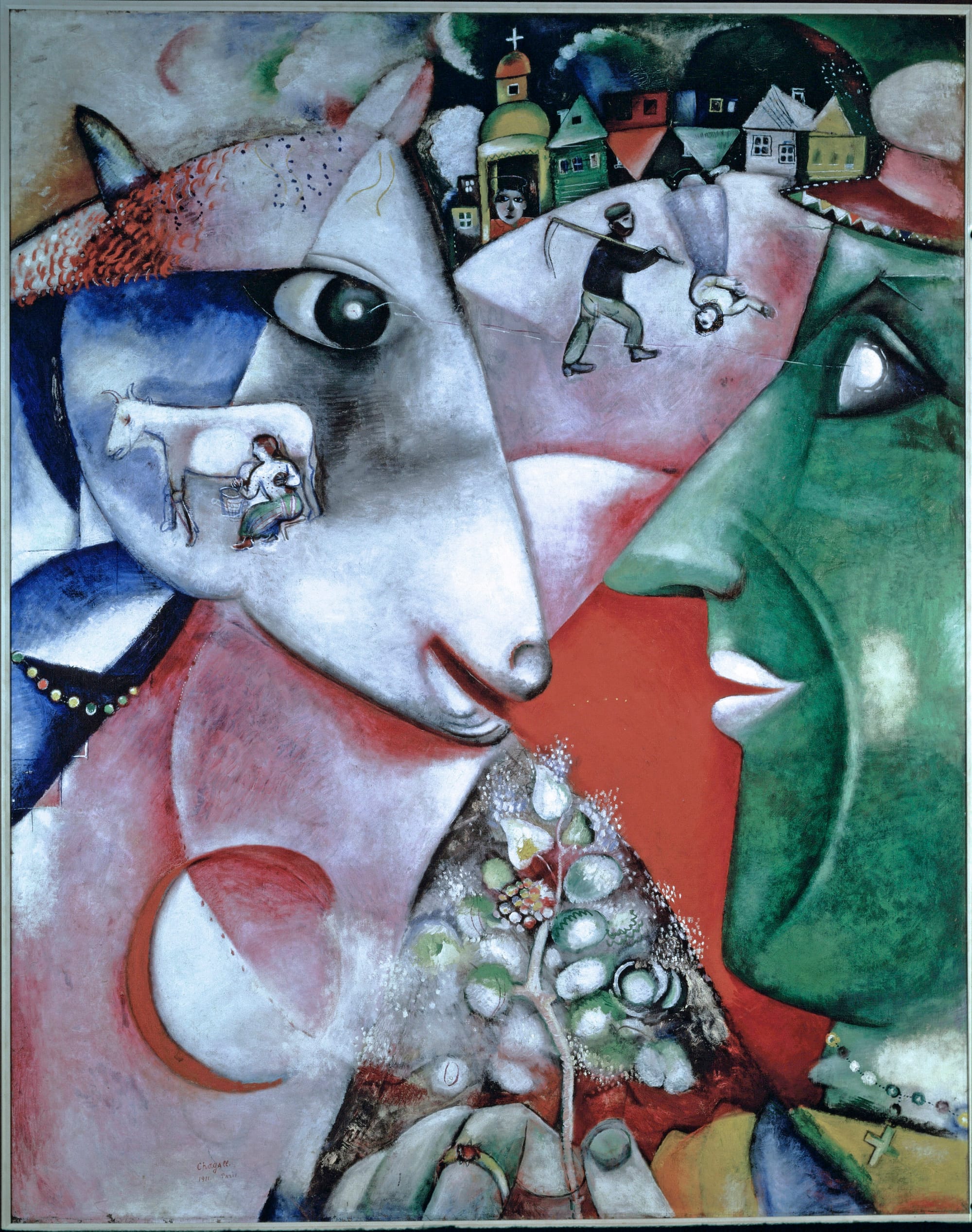 Marc Chagall, I and the Village, 1911. The Museum of Modern Art, New York. Marc Chagall, I and the Village, 1911. The Museum of Modern Art, New York.
