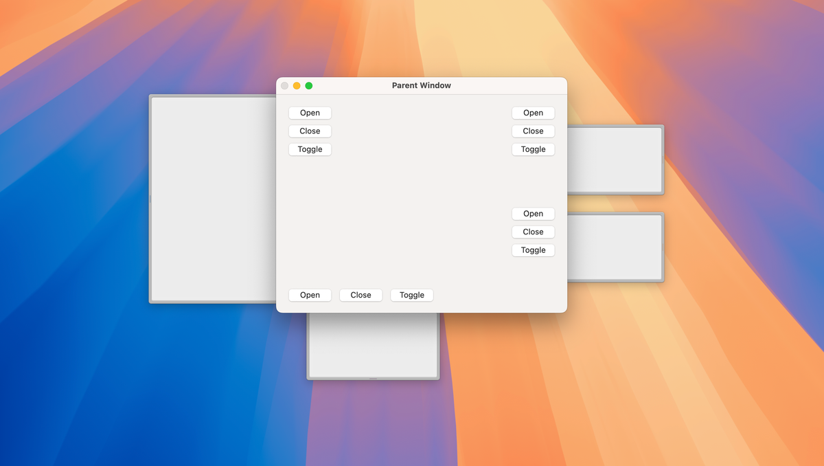 NSDrawer, Child Windows, and Modern macOS Applications